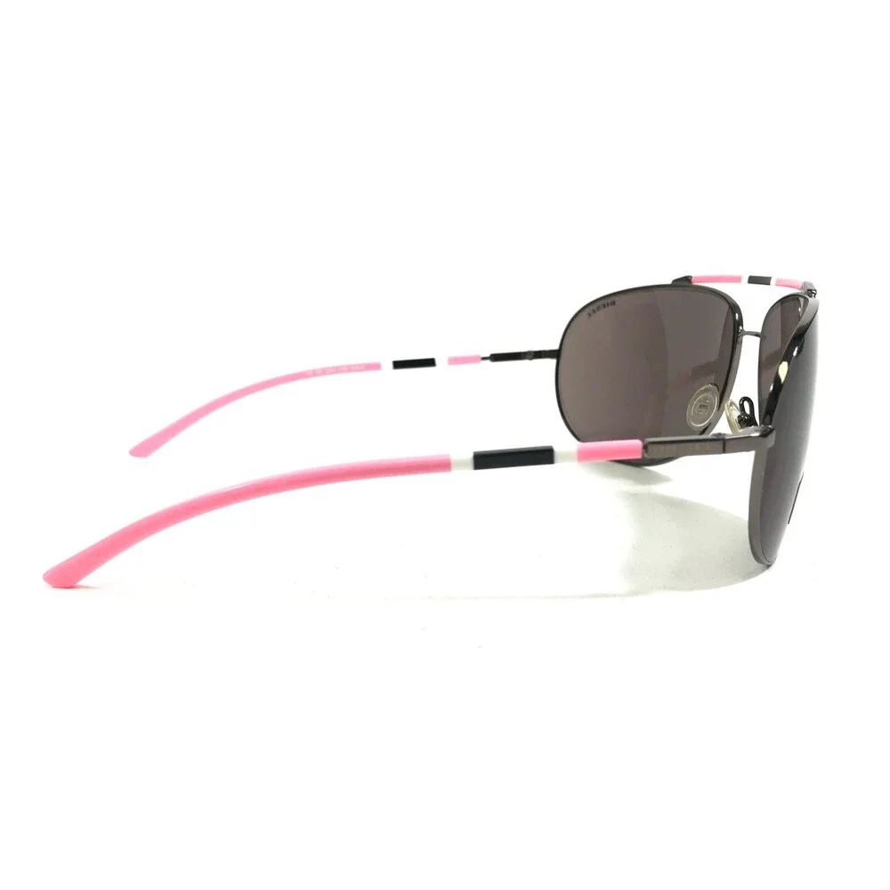 Diesel Kids Sunglasses DS0015 KD6 Gray Pink Round Frames with Purple Lenses